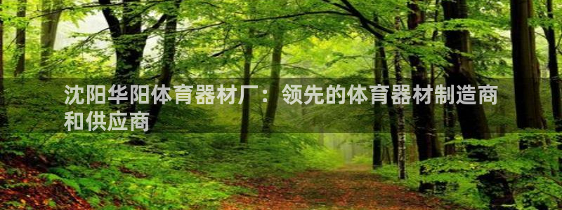 耀世娱乐平台官网：沈阳华阳体育器材厂：领先的体育器材