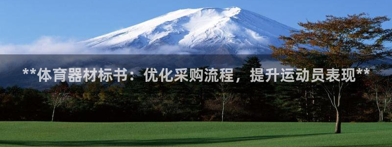 耀世平台开户流程是什么：**体育器材标书：优化采购流