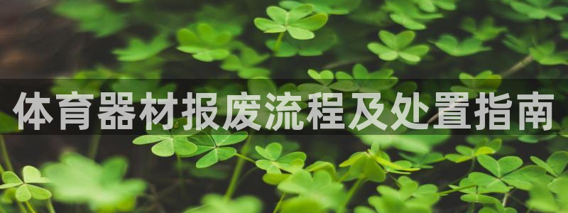 耀世娱乐老板：体育器材报废流程及处置指南
