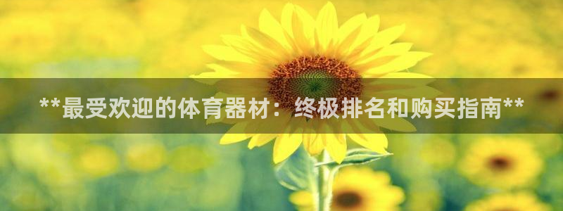 耀世娱乐官网注册：**最受欢迎的体育器材：终极排名和