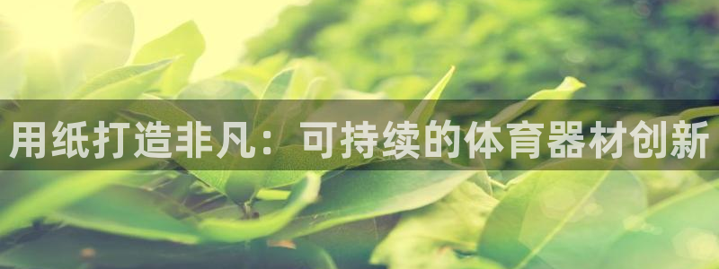 耀世娱乐平台官网登录不了了：用纸打造非凡：可持续的体